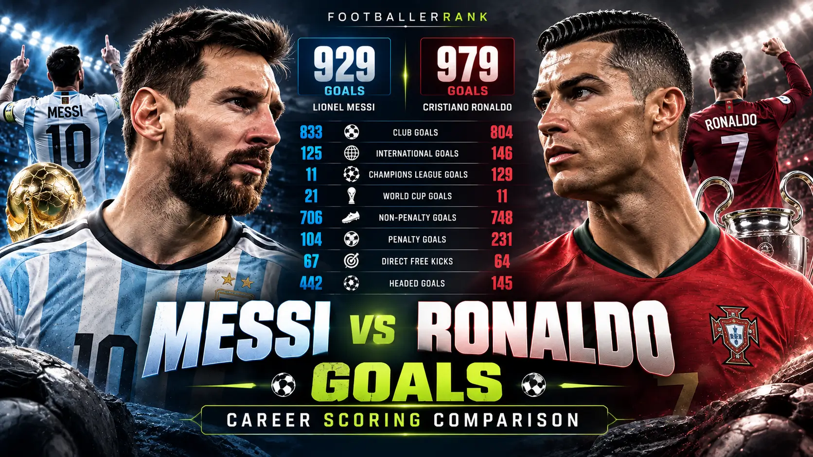 Messi vs Ronaldo Goals