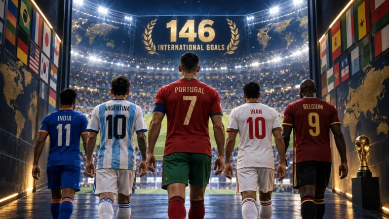 football players with most international goals